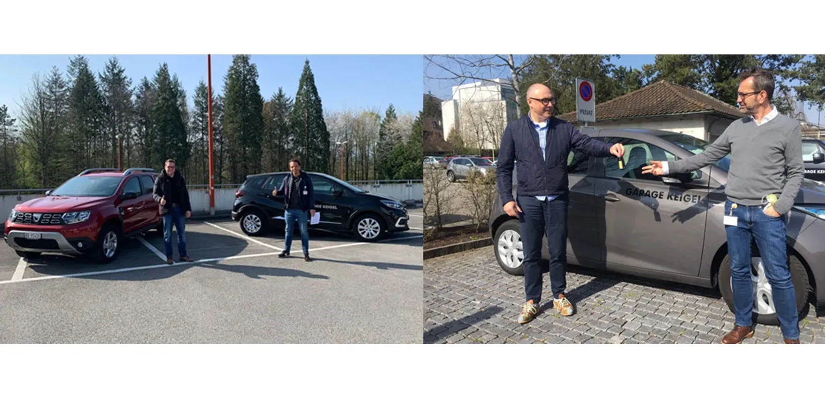 Garage stellt mehrere Fahrzeuge für Pflege- und Hilfsorganisationen zur Verfügung